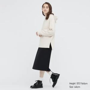 Uniqlo Wool Blend Narrow Midi Skirt